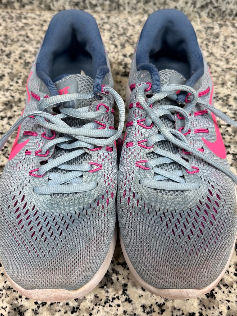 Nike Women's Light Blue & Pink Running Shoes